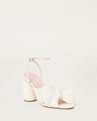 Camellia Bow Heel with Ankle Strap Pearl | Loeffler Randall