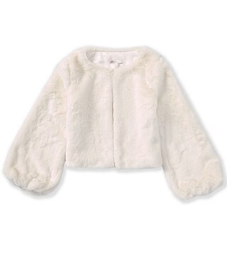 Social Big Girls Faux Fur Jacket | Dillard's
