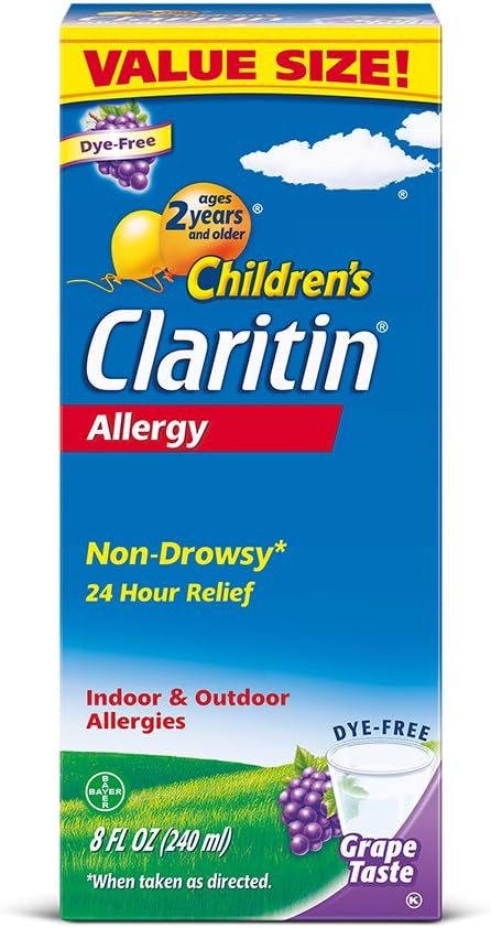 Claritin Children's 24 Hour Allergy Medicine for Kids, Non-Drowsy Allergy Relief, Loratadine Anti... | Amazon (US)