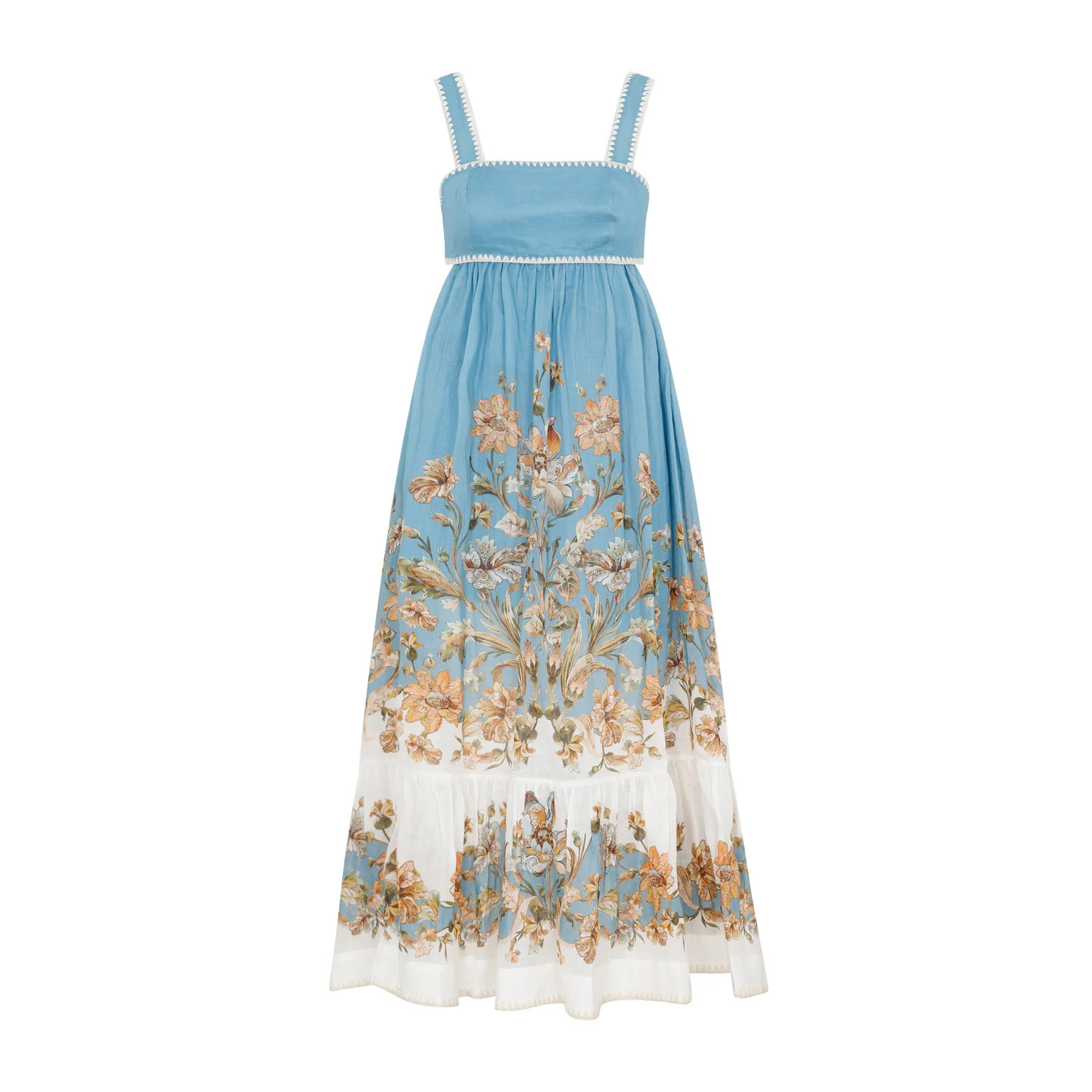 Zimmermann Chintz Tiered Midi Dress | Cettire Global