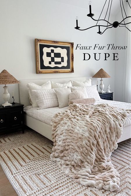 Anthropologie ruched faux fur throw blanket dupe for less than half the price! 

#LTKSeasonal #LTKunder50 #LTKhome