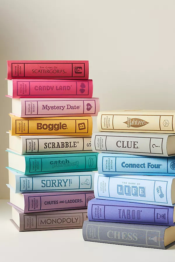 Vintage Bookshelf Board Games Bundle | Anthropologie (US)
