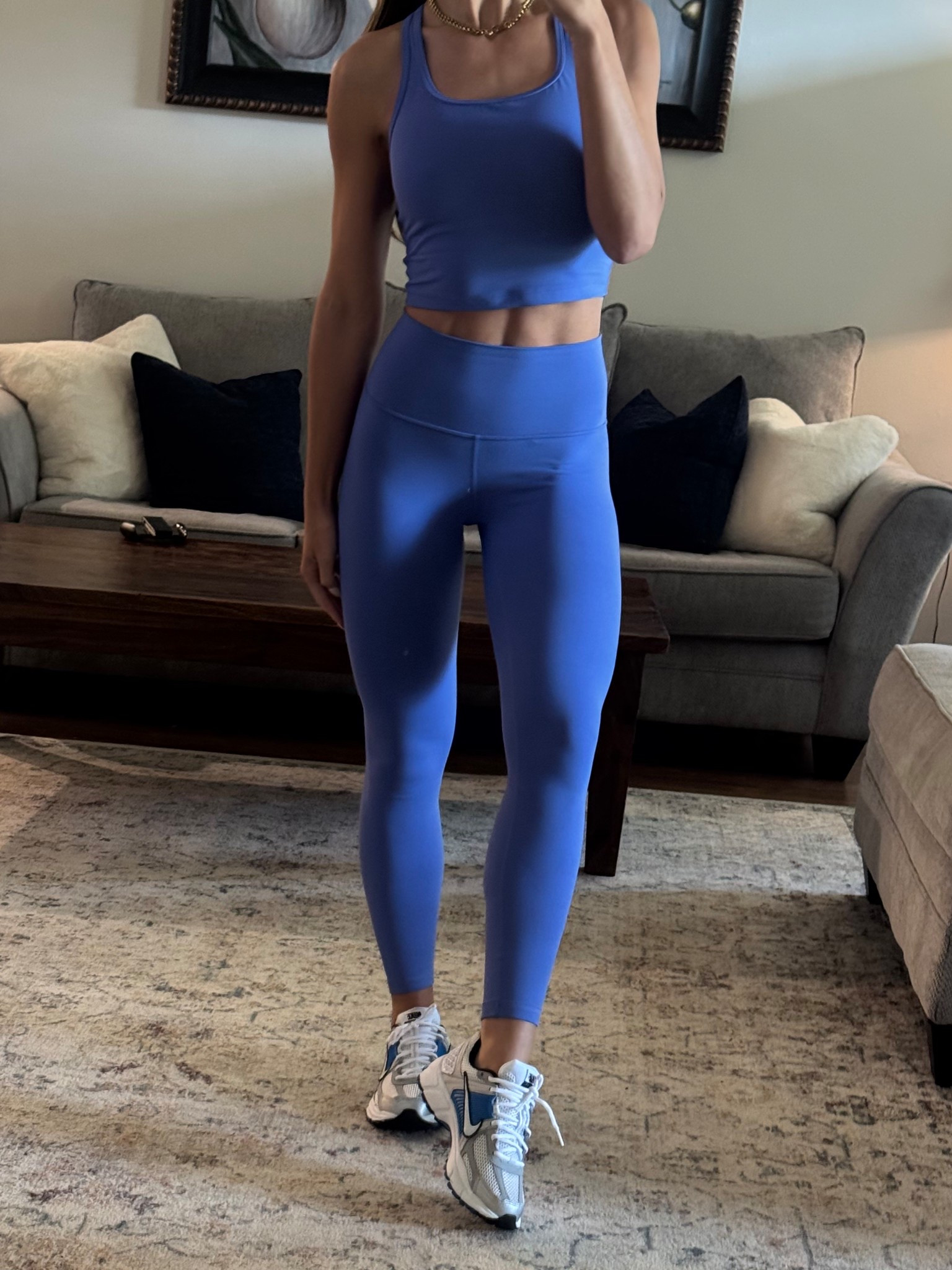 Wearing an XS in both top and bottom. I’m 5’6” 130lbs  

#LTKStyleTip #LTKActive #LTKFindsUnder50