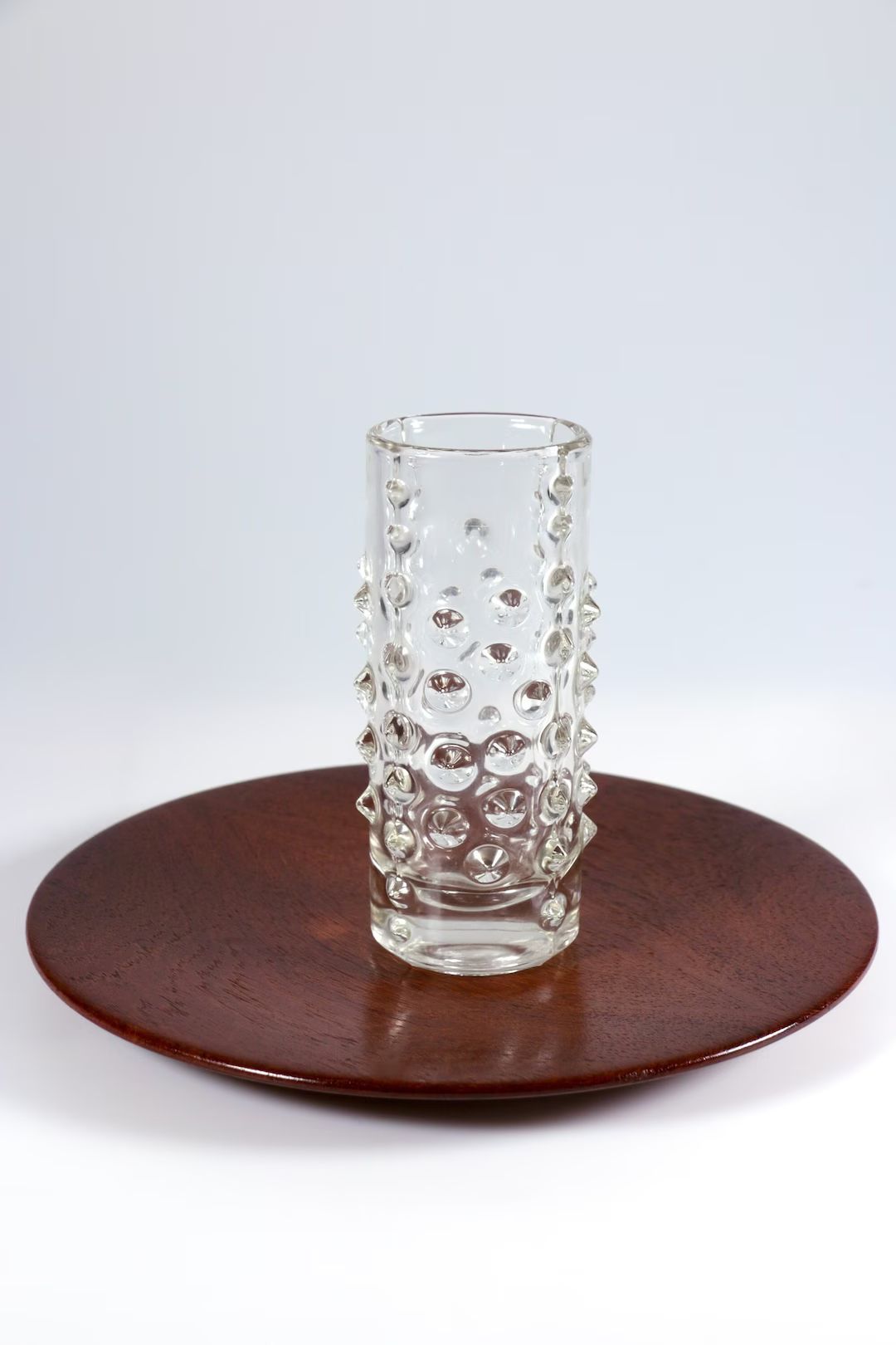 Hermanova Sklo Czech art glass vase 1970s midcentury modernist space age spiky glass vase brutali... | Etsy (US)