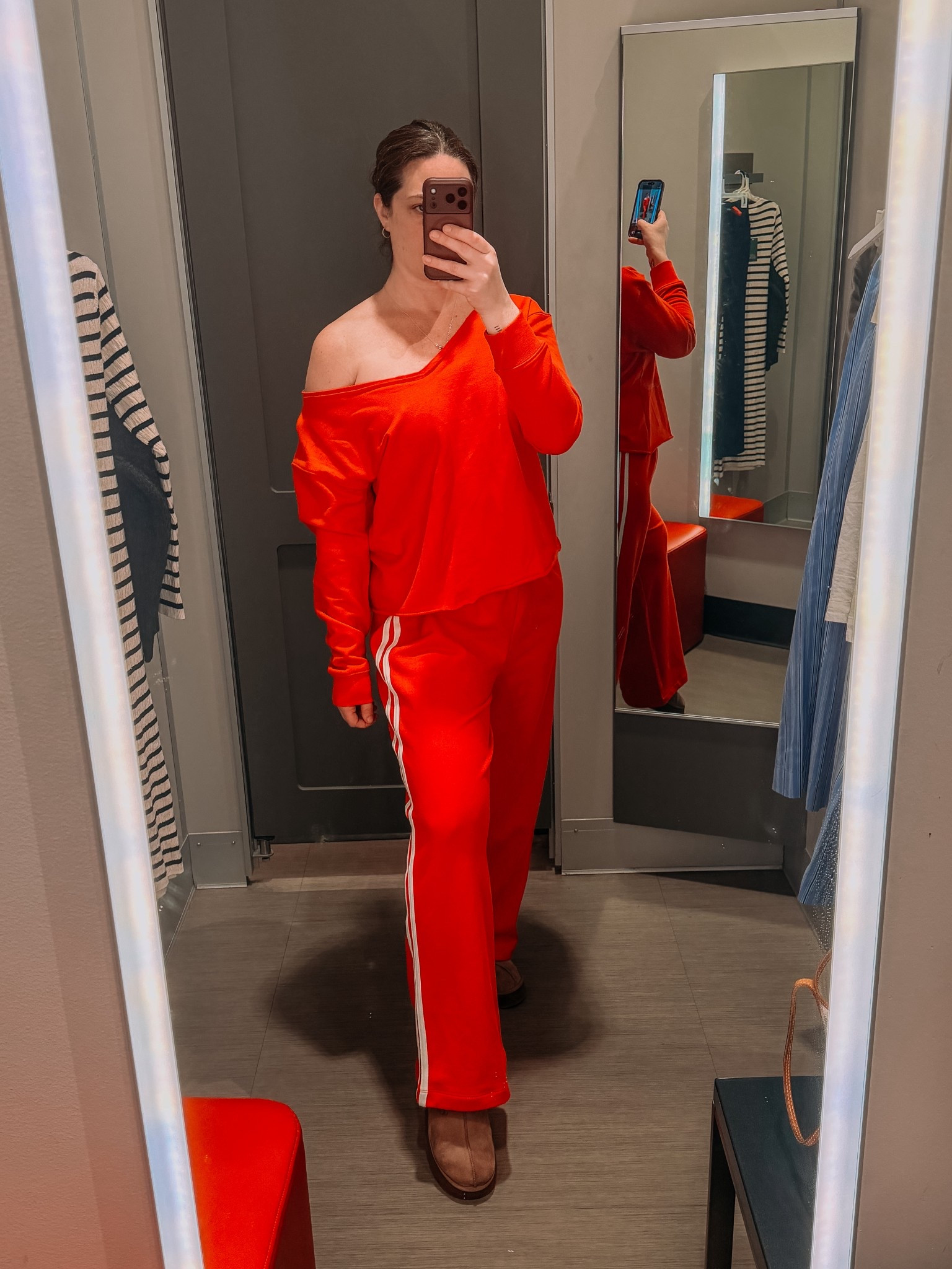 OBSESSED with this track suit style set and this red is to die for @Target 

#LTKTall #LTKootd #LTKmomlife