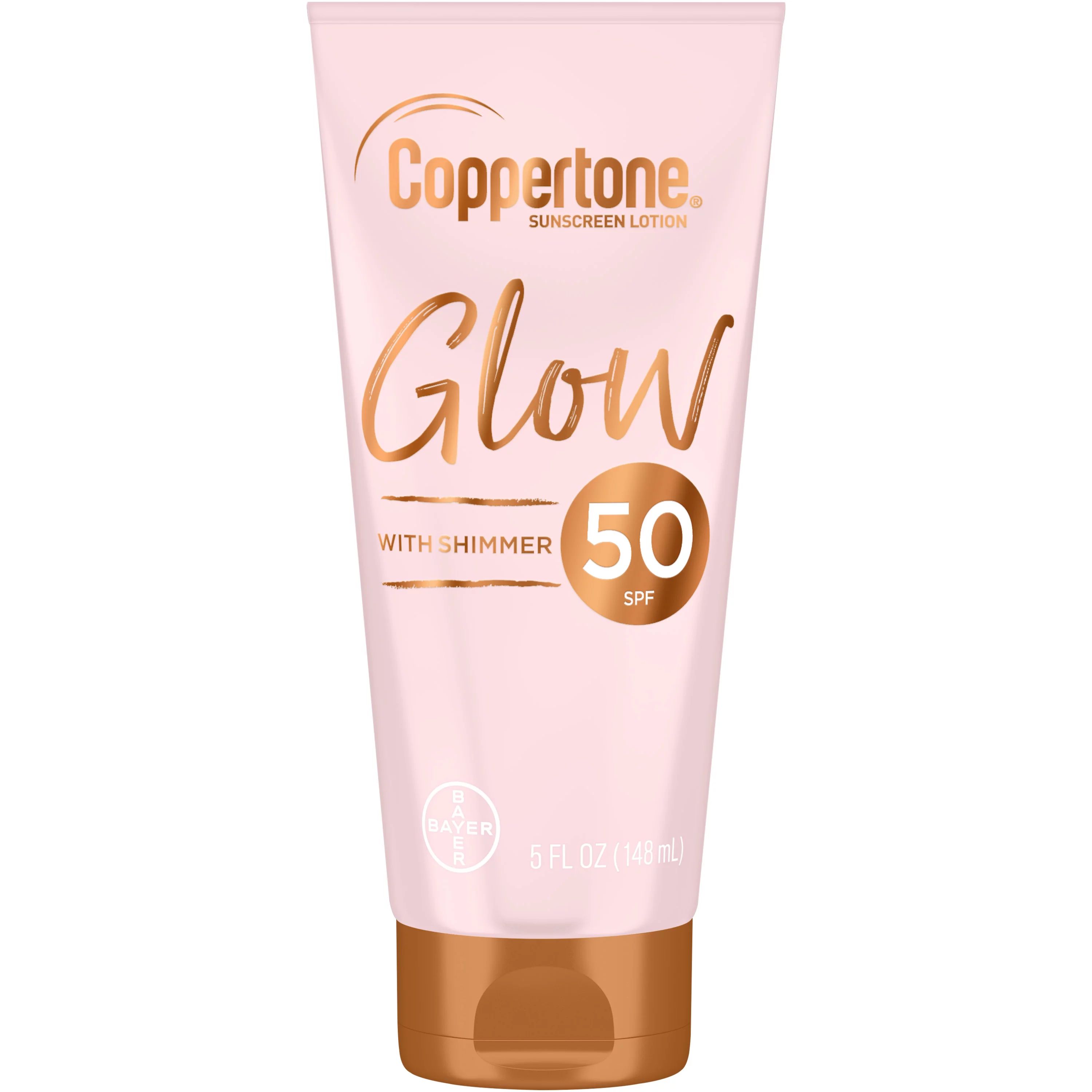Coppertone Glow Shimmering Sunscreen Lotion with Broad Spectrum SPF 50, 5 oz | Walmart (US)