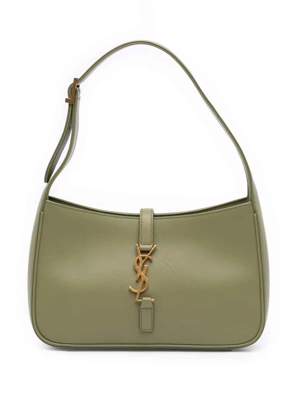 Saint Laurent Pre-Owned 2021 Smooth Calfskin Le 5 a 7 shoulder bag - Green | Farfetch Global