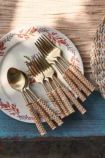 Rattan Flatware | Anthropologie (US)