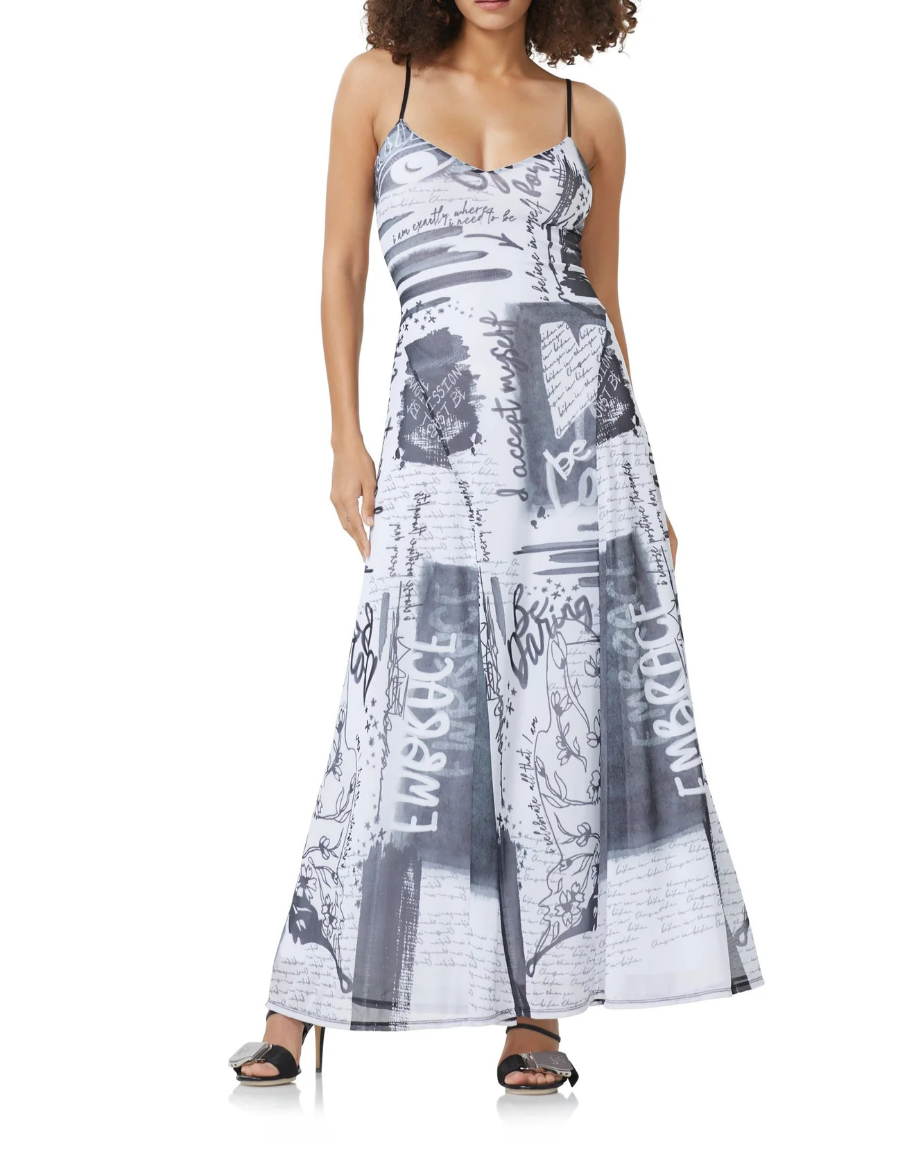 Ridley Maxi Dress - Affirmation Print | ShopAFRM
