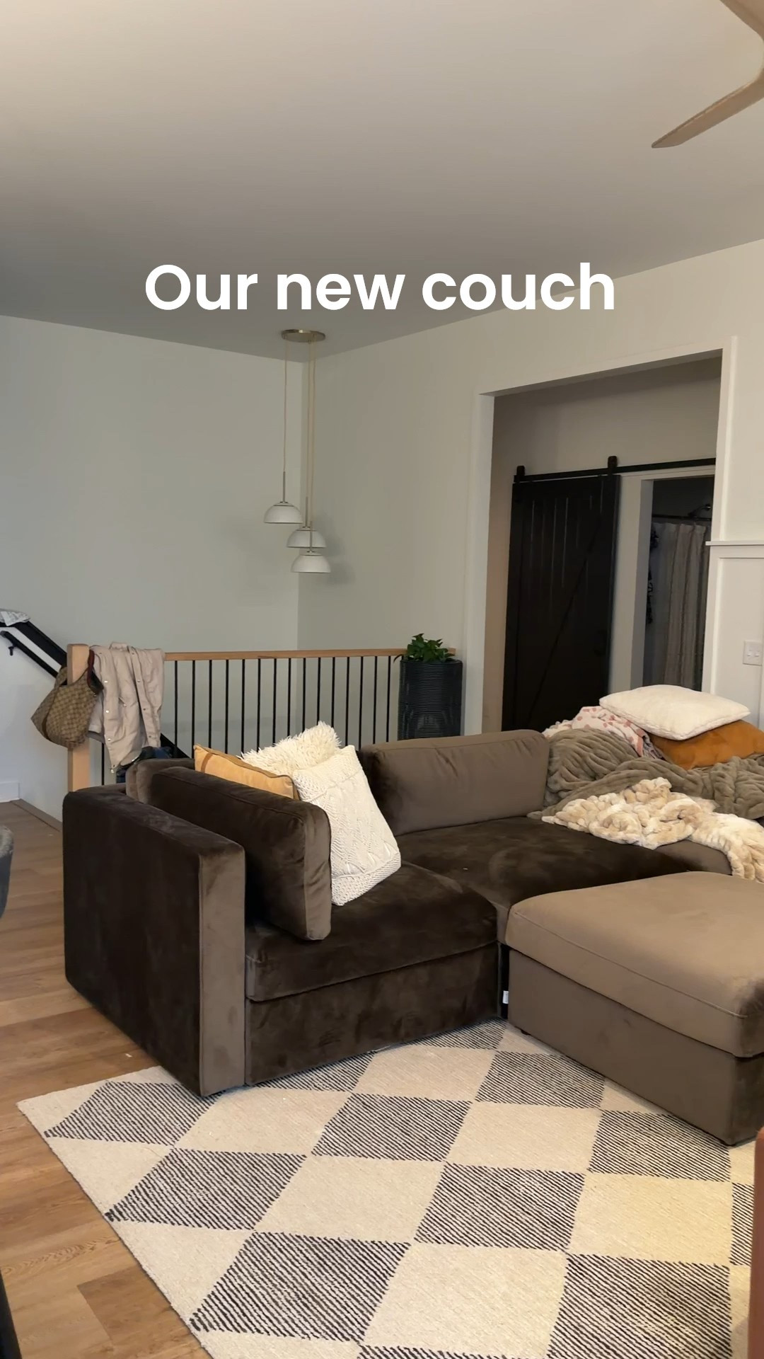 New living room couch. Customizable :) firm but VERY comfy. 