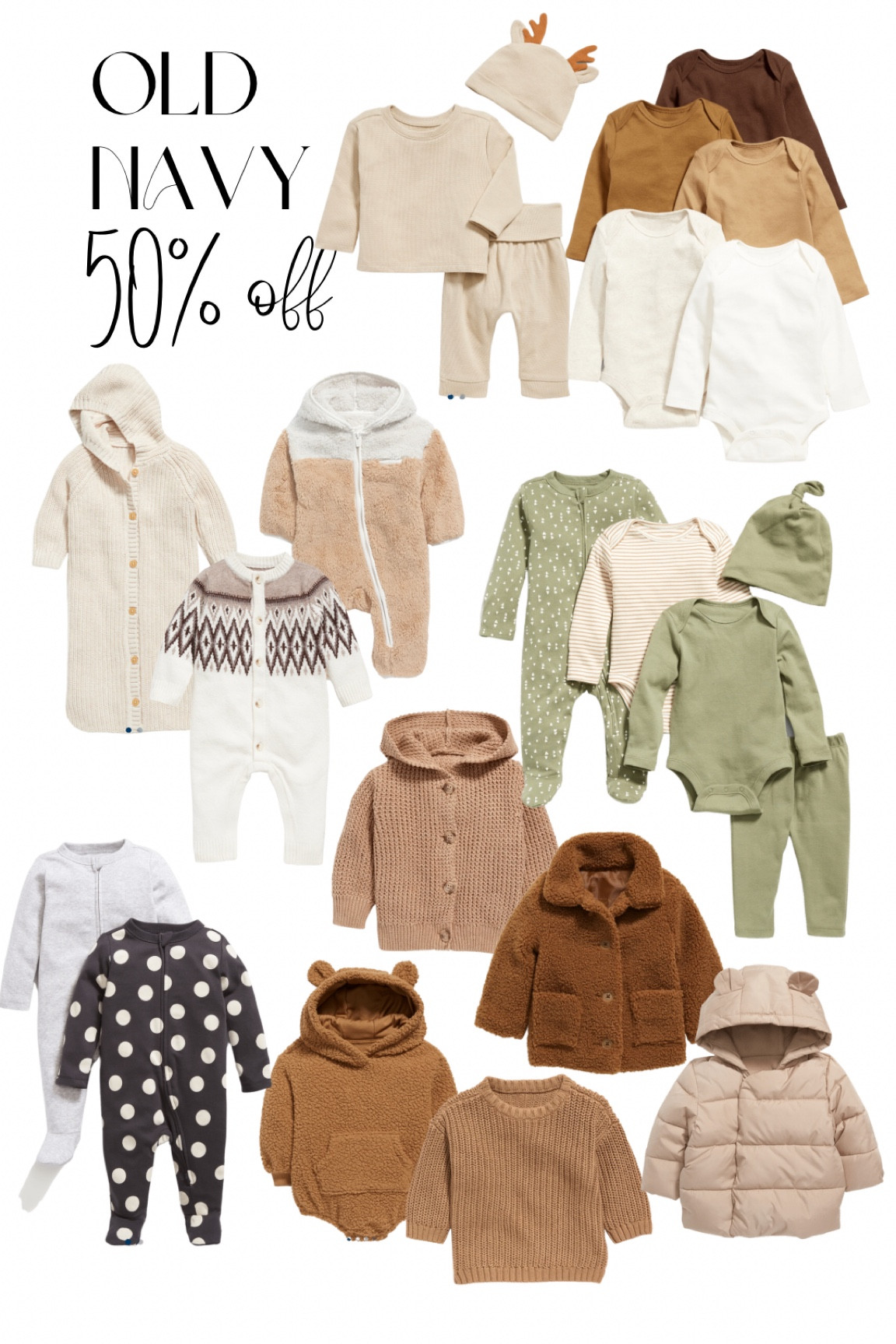 Old Navy unisex baby clothes 50% off sale 

#LTKfamily #LTKbaby #LTKCyberweek