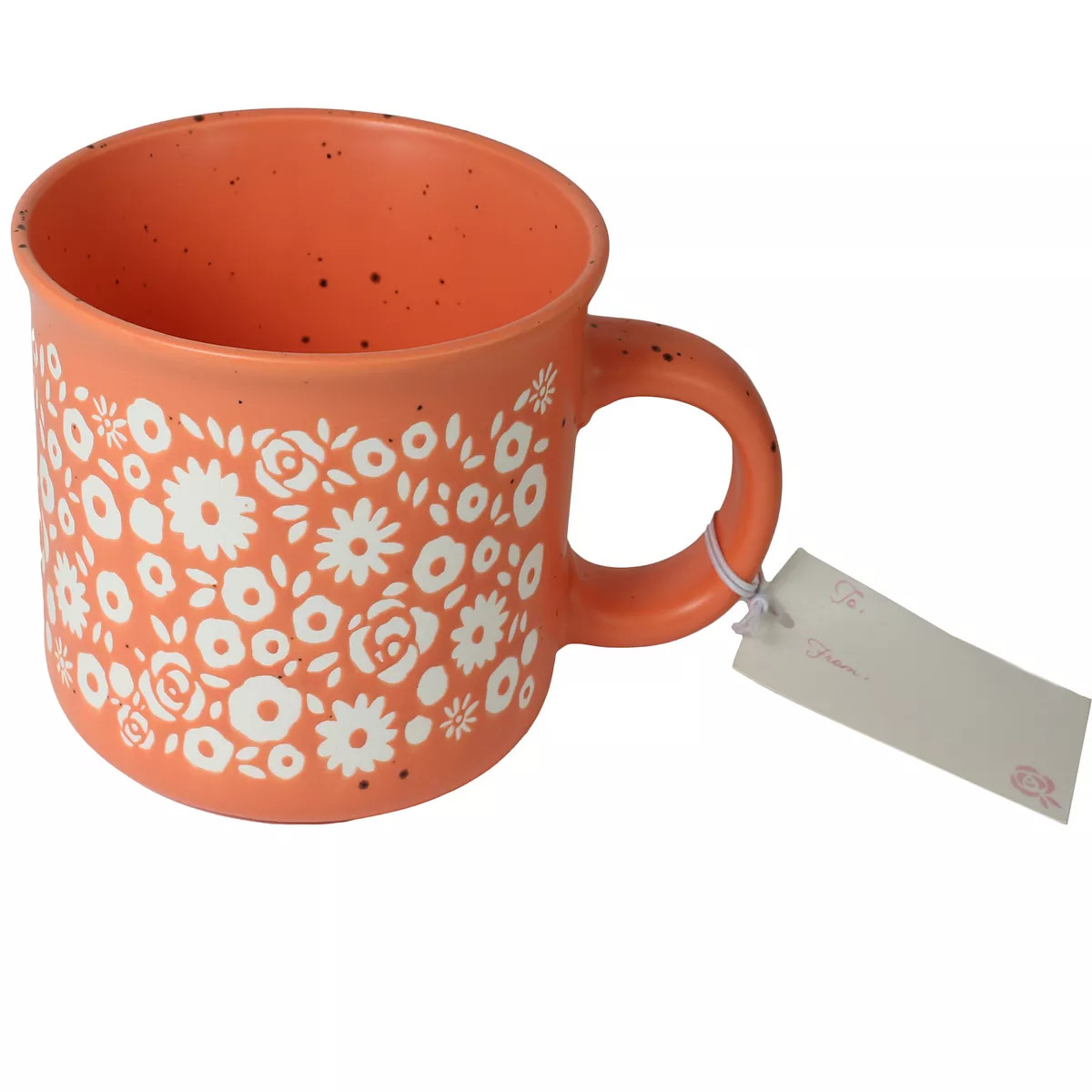 Enchante Accessories Flowers Wax Resist Full Orange Mug | Kohl's