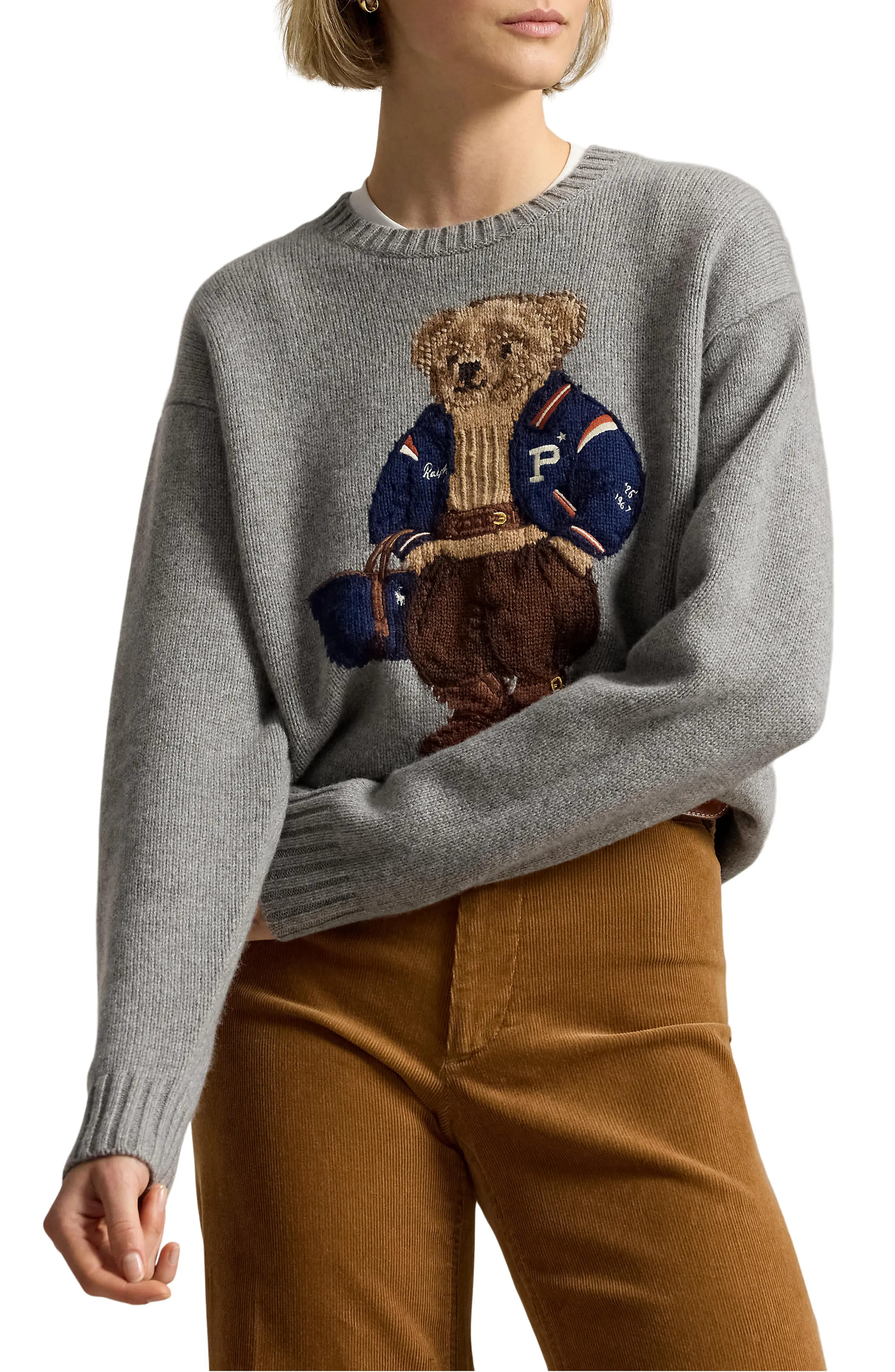 Polo Ralph Lauren Polo Bear Wool Sweater (Women) | Nordstrom | Nordstrom