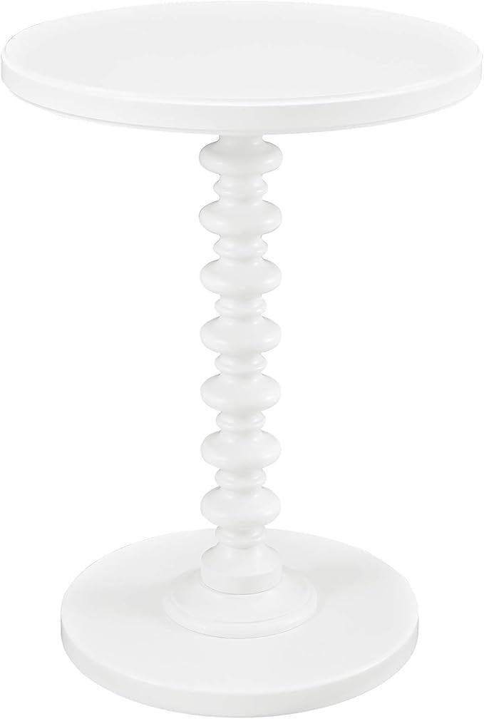 Powell Furniture Powell Round Spindle, White Table 17 x 22.25 x 17 | Amazon (US)