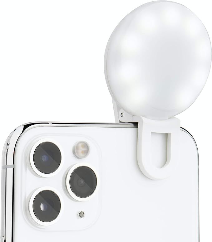 LITTIL Selfie Mini - Rechargeable Selfie Ring Light for Mobile Phone or Laptop | 3 Adjustable Lig... | Amazon (US)