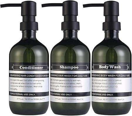 Sookdeo Dispenser Bottle for Bathroom Kitchen Refillable for Shampoo Conditioner Hand Dish Soap L... | Amazon (US)