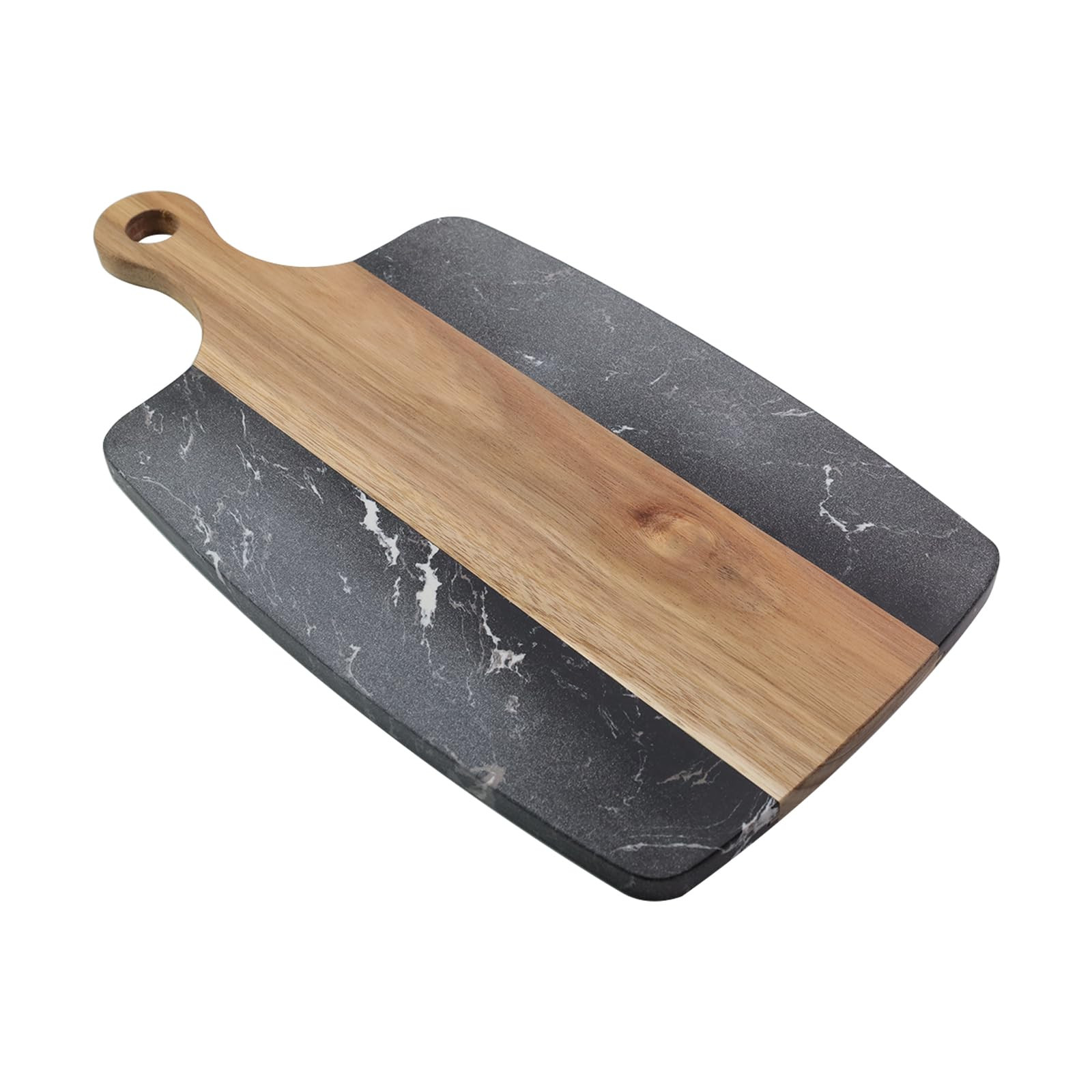 Splicing Style Acacia Wood Marble Cutting Board For Steak Bread Fruit Cheese Salade (10" x 7-1/8"... | Amazon (US)