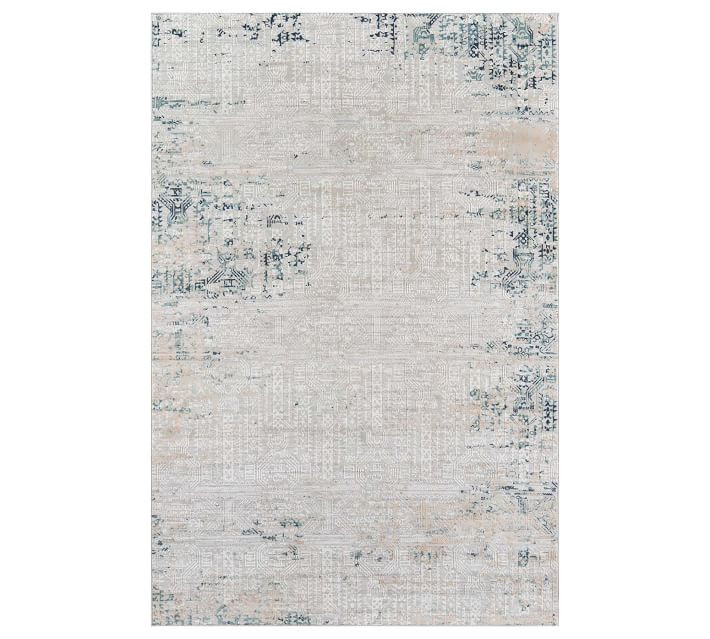 Krista Tufted Rug, Blue, 7'10 x 9'10 | Pottery Barn (US)