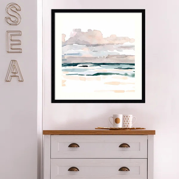 Soft Coastal Abstract I - Picture Frame Painting Print on Paper | Wayfair North America