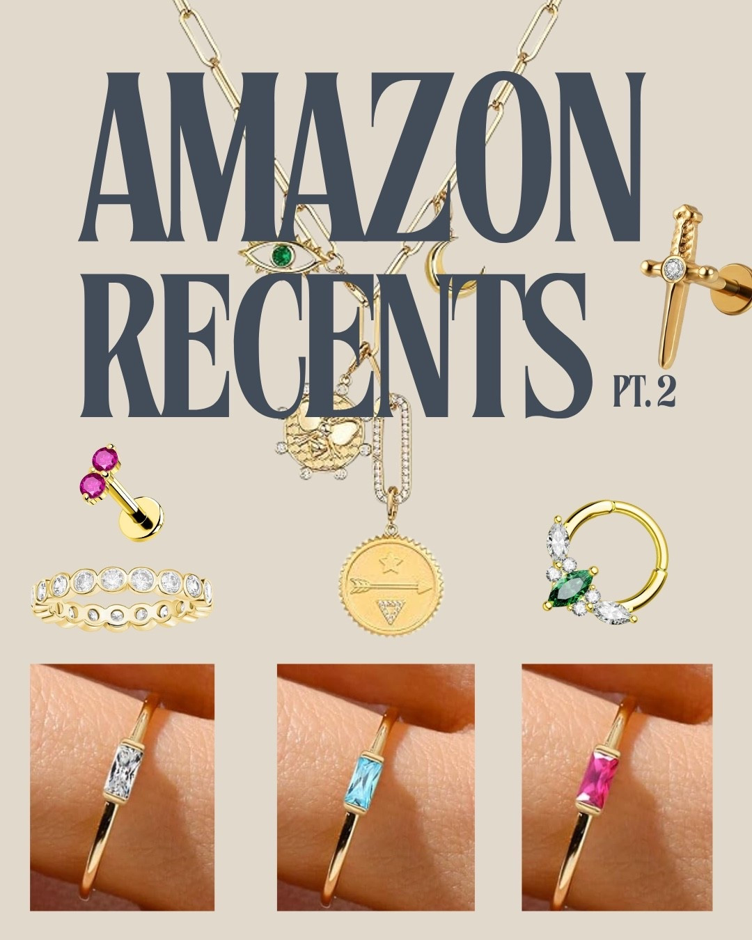My recent Amazon jewelry purchases
#jewelry
#ringstack #jewelryinspo #jewelrywishlist #necklacestack
#braceletstack #amazonfinds #affordablejewelry #amazonjewelry
#LTKGiftGuide
#LTKFindsUnder100
#LTKSaleAlert