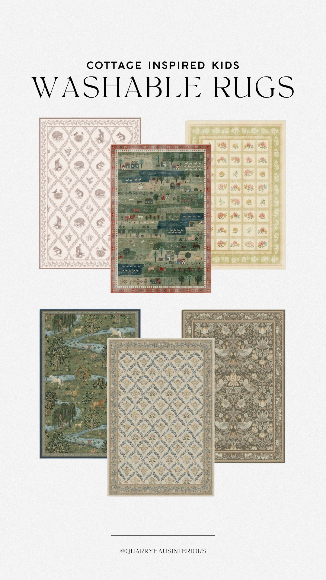A few new arrivals and old favorites from Ruggable 🤍 perfect washable area rugs for cottage inspired bedrooms and playrooms!


#LTKHome #LTKKids #LTKBaby