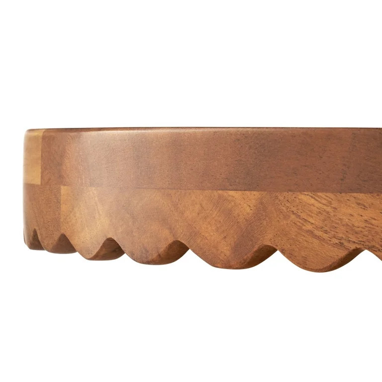 The Pioneer Woman Scallop Acacia Wood Cake Stand | Walmart (US)