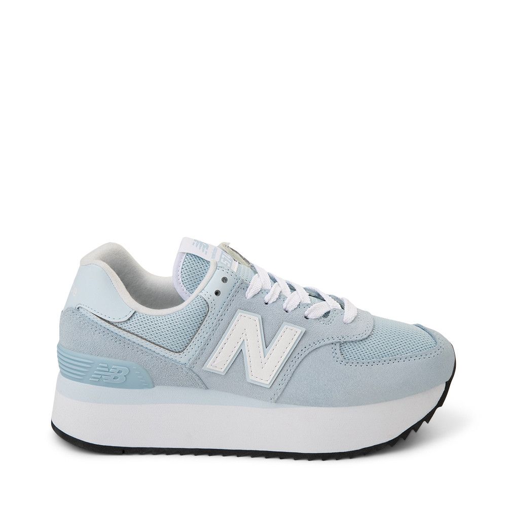Womens New Balance 574+ Athletic Shoe - Light Chrome Blue | Journeys
