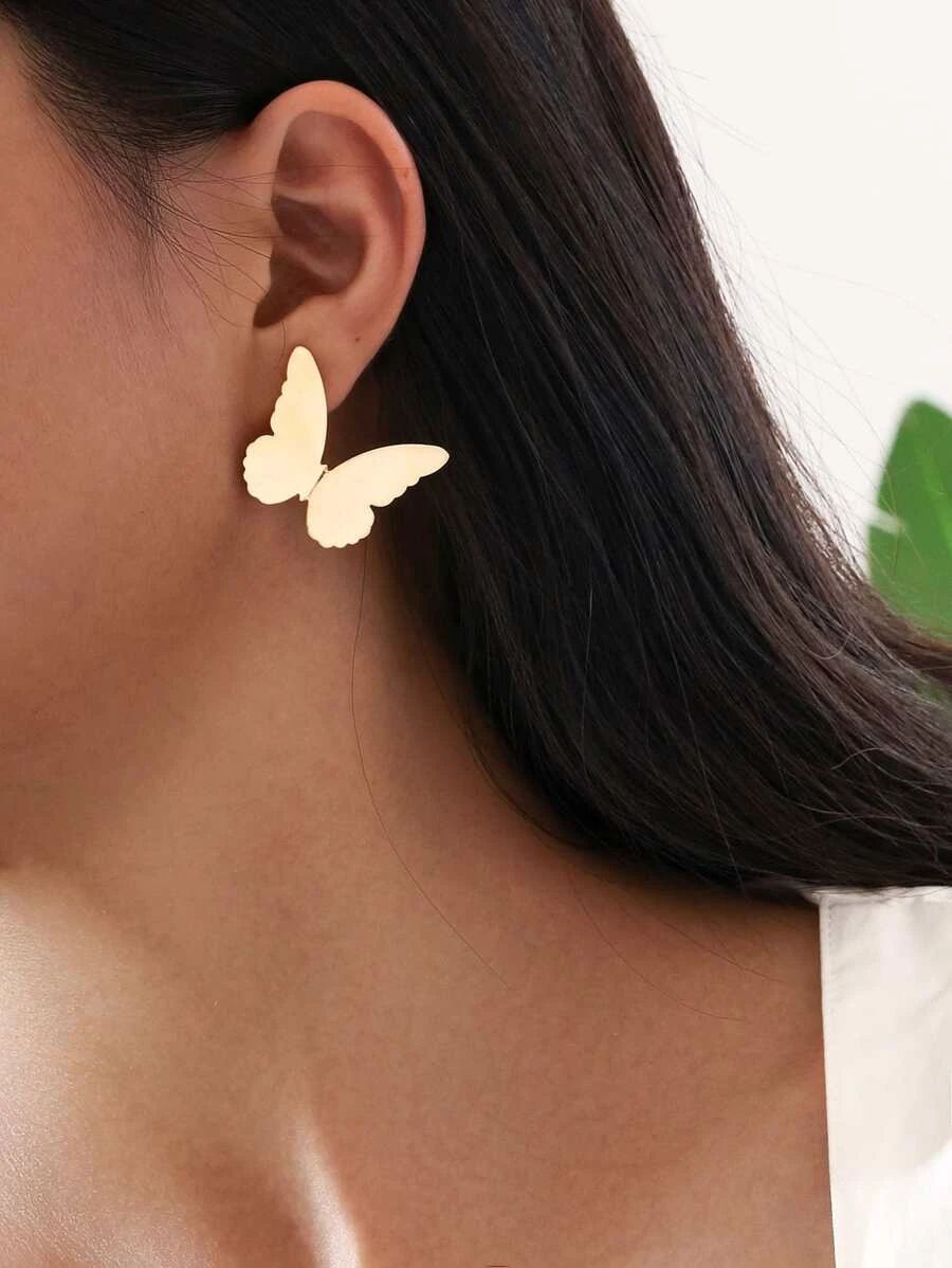 Butterfly Design Stud Earrings | SHEIN