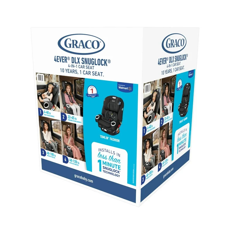 Graco 4Ever DLX SnugLock 4-in-1 Car Seat, Tomlin | Walmart (US)
