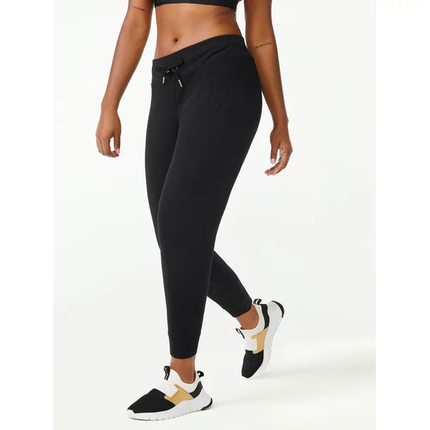 Love & Sports Women's Embossed Logo Jogger Pants - Walmart.com | Walmart (US)