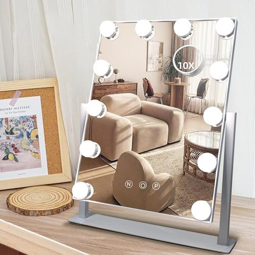Tru-Glow Lightning System -makeup mirror with light is designed with a color rendering index (CRI... | Amazon (US)