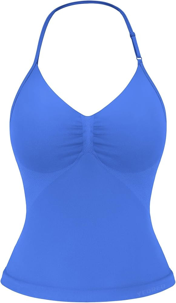 YEOREO SoftHue Impact Longline Strappy Top Women's Halter Workout Tank Tops Backless Gym Longline... | Amazon (US)