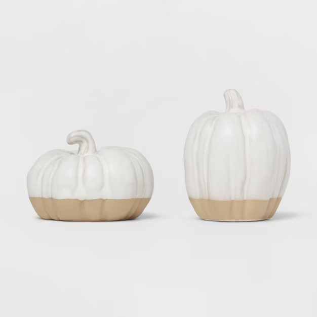 2pc Stoneware Pumpkins Salt and Pepper Shaker Set - Threshold™ | Target