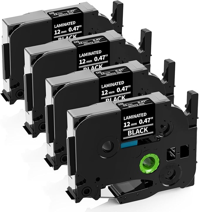 Labelife Label Maker Tape Black Replacement for Brother TZe-335 TZe335 P Touch Label Tape White o... | Amazon (US)