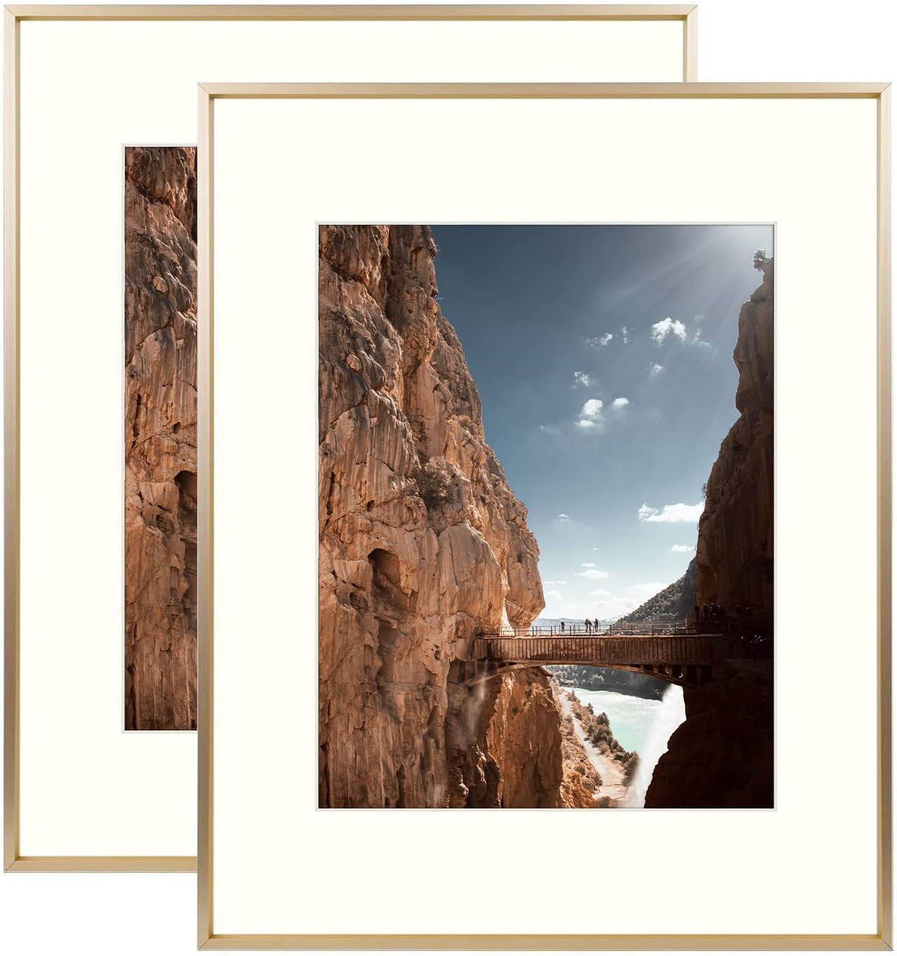 Mat Board Center, 16x20 Aluminum Picture Frame - Displays 11x14 with Mat and 16x20 Without Mat - ... | Amazon (US)