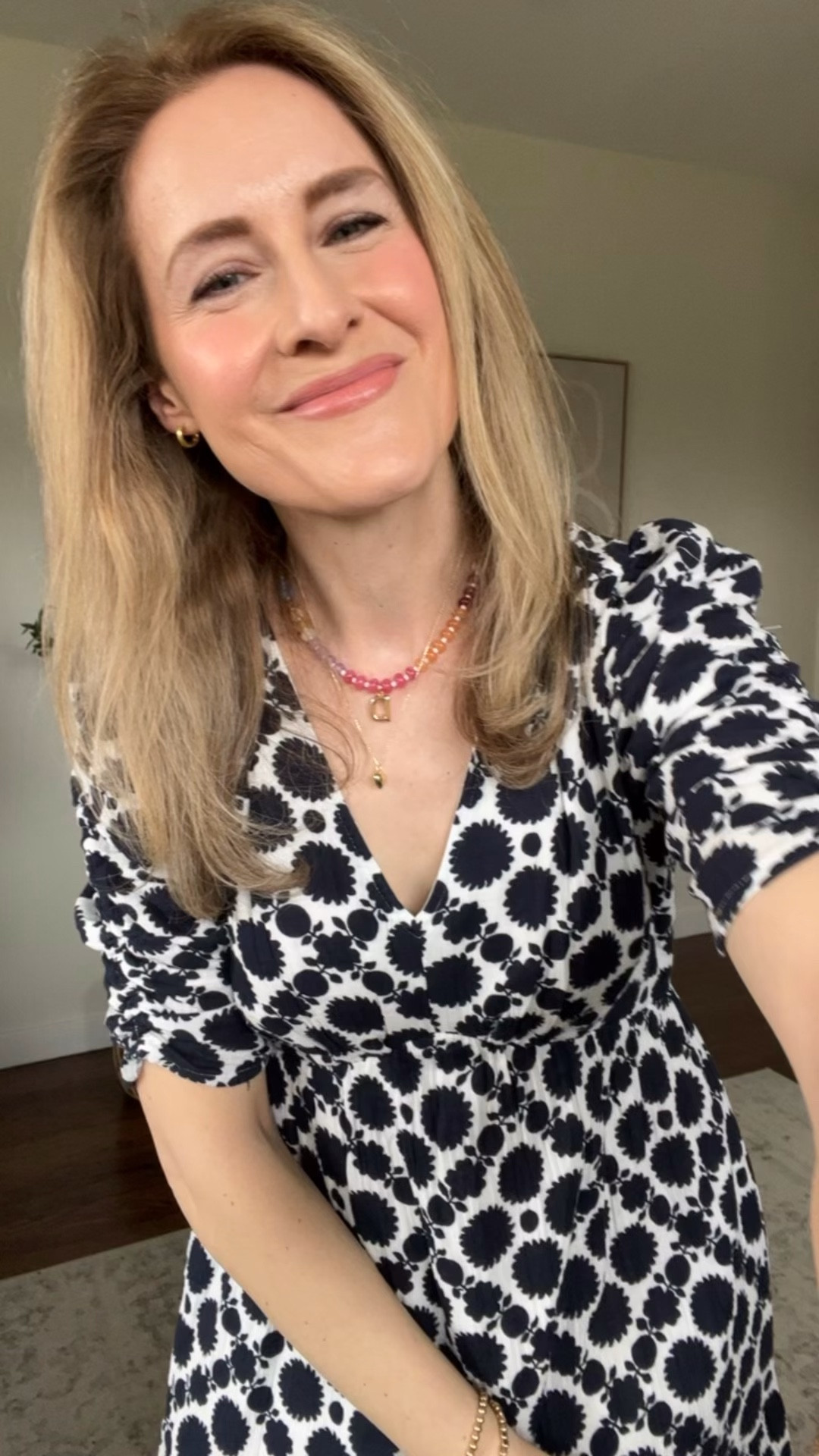 Cotton dress with pockets and short sleeve at Walmart, midi length, lovely print, comes in several colors and fits true to size (I’m a small). #walmartfashion 

#LTKOver40