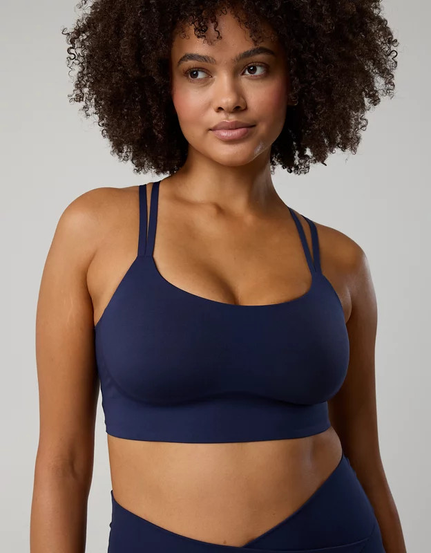 OFFLINE By Aerie Real Me Hold Up! Layered Sports Bra | Aerie