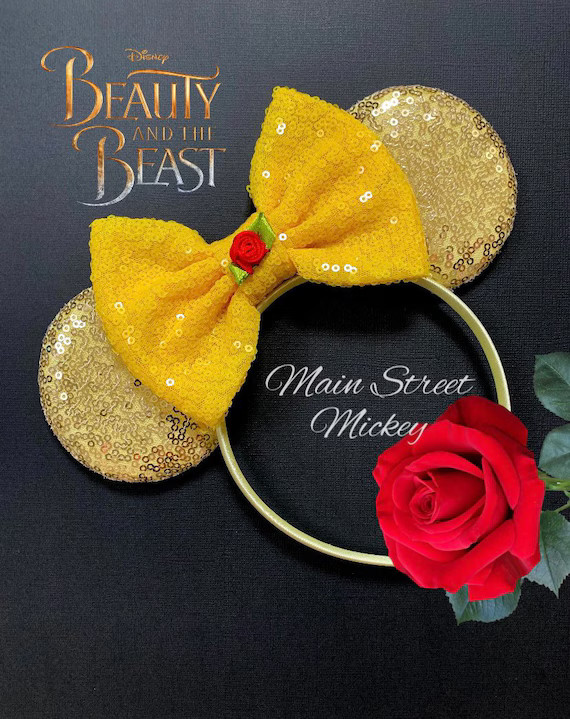 Princess Belle Minnie Mouse Ears Beauty and the Beast Ears | Etsy | Etsy (US)