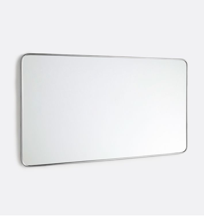 Double Vanity Rounded Rectangle Metal Framed Mirror | Rejuvenation