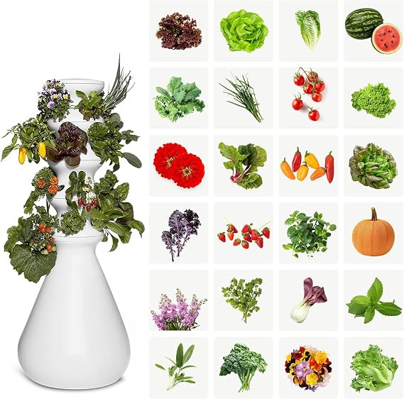 Farmstand Starter Kit + 24 Seedling Credit | Medium Hydroponic Growing System Kit | Self-Watering... | Amazon (US)