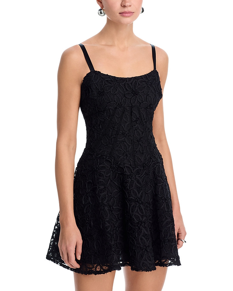 Aqua Floral Lace Mini Dress - Exclusive | Bloomingdale's (US)