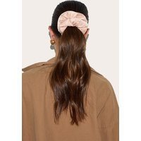 Peach Oversized Padded Satin Scrunchie | PrettyLittleThing US