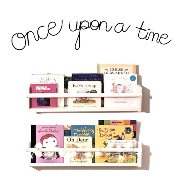 Once Upon a Time Sign Kids Bookshelf Wall  Bedroom Read Sign Kids Bedroom Decor Playroom Decor Si... | Etsy (US)