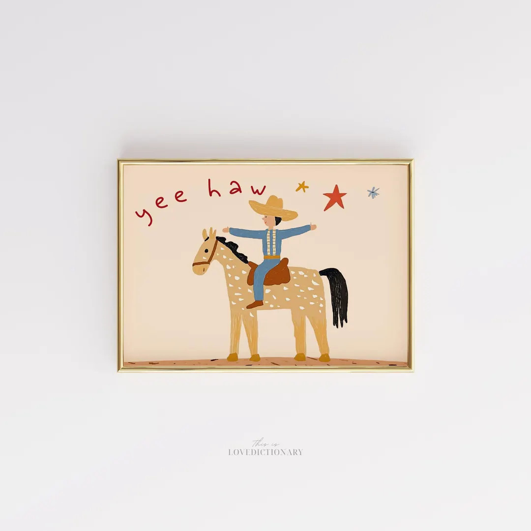 Nursery Wall Art for Kids, Cute Illustration for Playroom, Toddler Room Poster, Baby Room Decor, ... | Etsy (US)