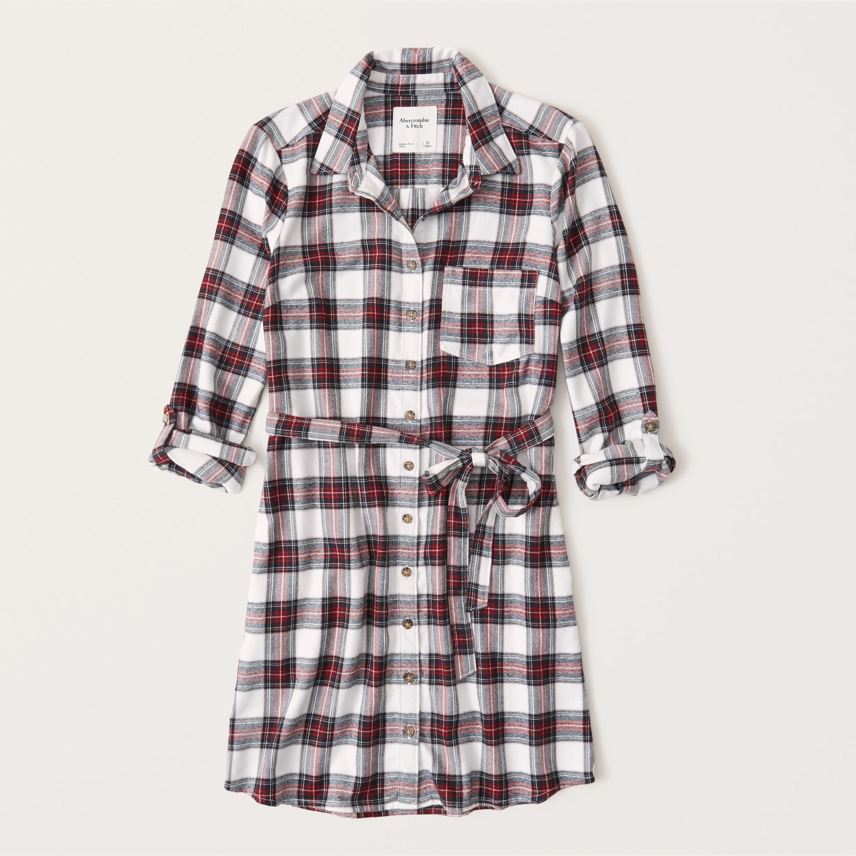 Flannel Shirt Dress | Abercrombie & Fitch (US)