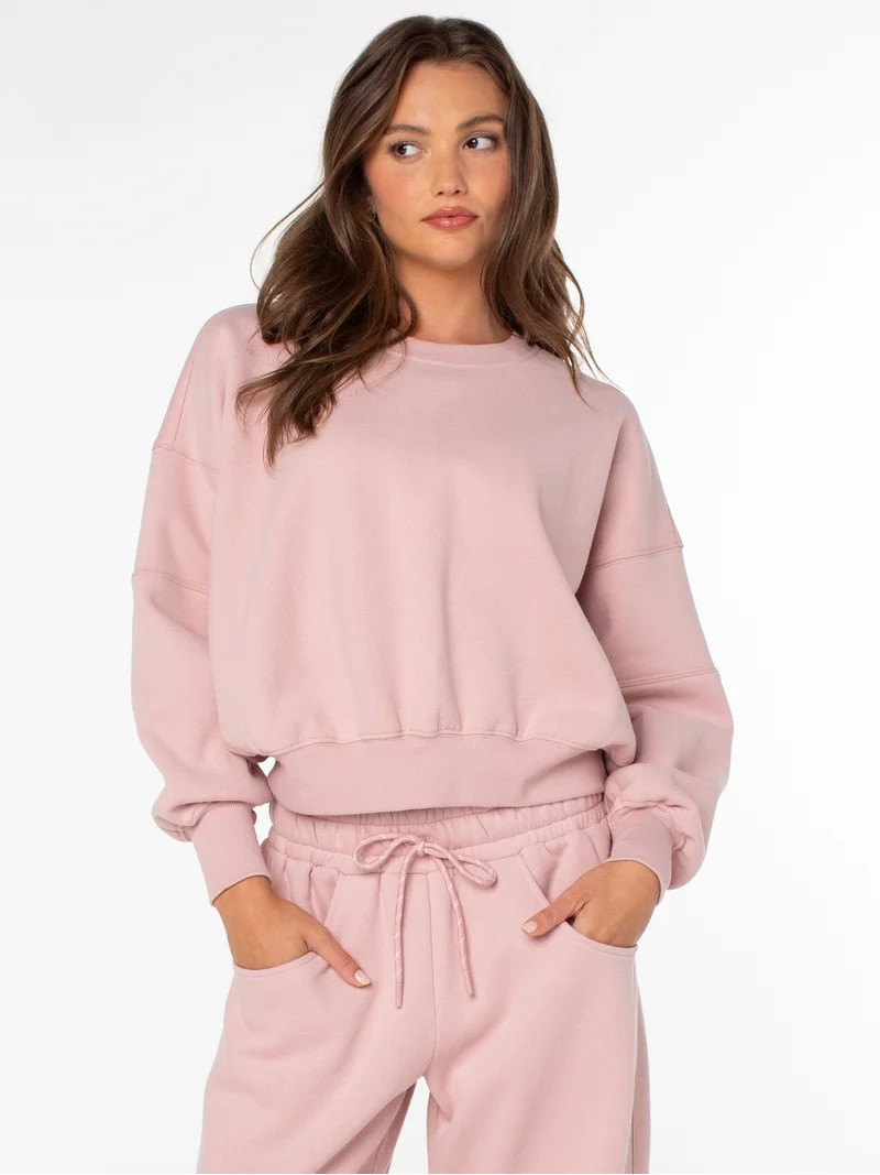 Celebrity Pink Women's and Women's Plus Pullover Sweatshirt, Sizes XS-4X | Walmart (US)