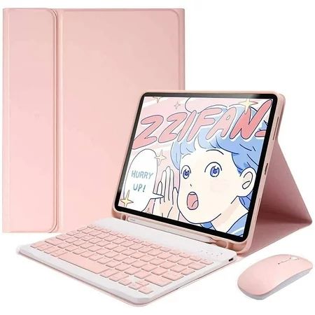 Fifet for iPad 9.7（2017/2018）Keyboard Case for iPad Pro9.7 Generation pink | Walmart (US)