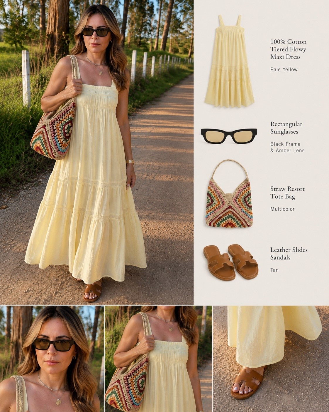 ✨ Butter yellow, sunshine, and effortless elegance. This dreamy cotton maxi dress is everything I want to wear on warm summer days. Paired with statement sunglasses, a colorful crochet tote, and classic slides for the perfect European summer mood. ☀️🌼

#LTKStyle #SummerStyle #EuropeanSummer #ClassyStyle #Over40Fashion #ResortWear #CottonDress #VacationOutfit #EffortlessChic #LTKFashion #YellowDress #SummerMood #StyleOver40 #FashionInspo #VacationVibes

#LTKxAbercrombie #LTKgrwm