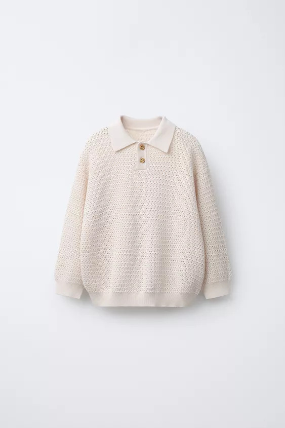 CROCHET KNIT JUMPER | Zara US