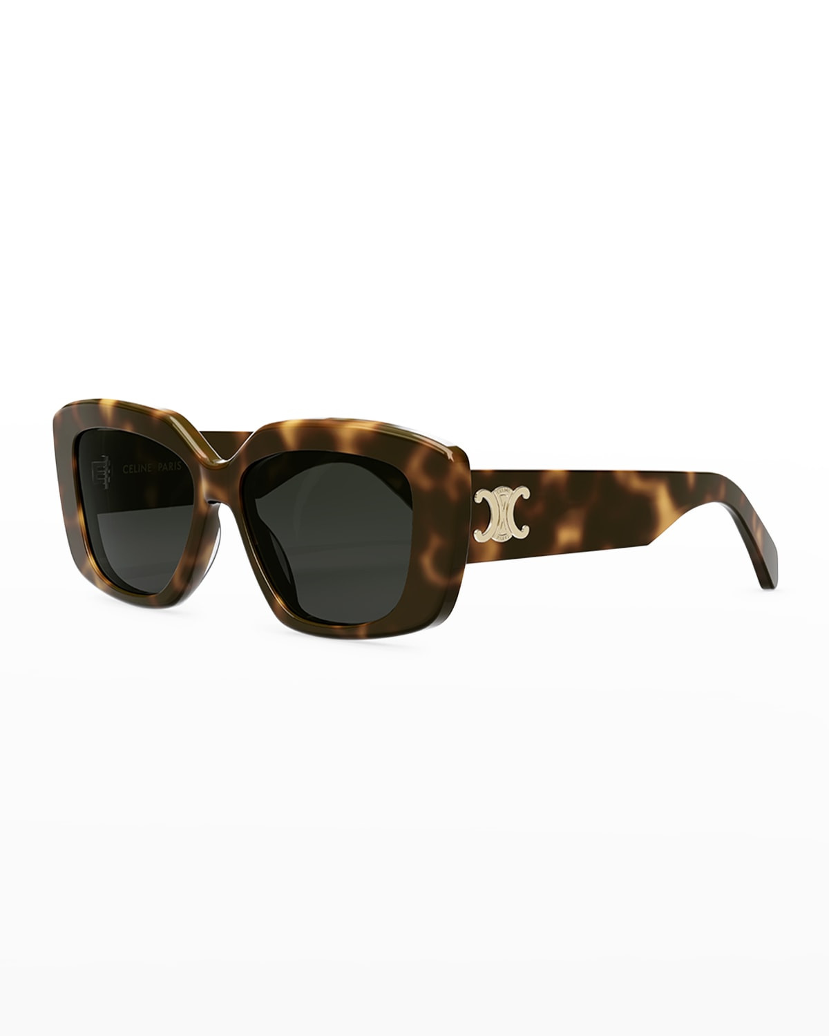 Triomphe Rectangle Acetate Sunglasses | Neiman Marcus